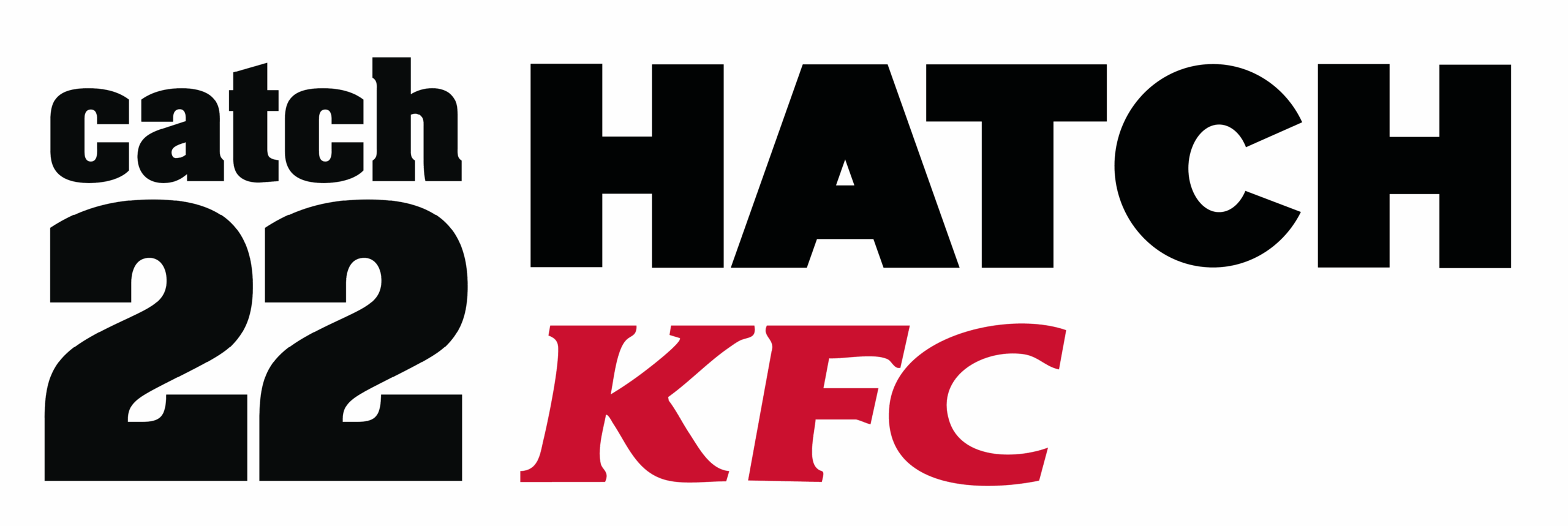 an image of Catch22, Hatch and KFC logos
